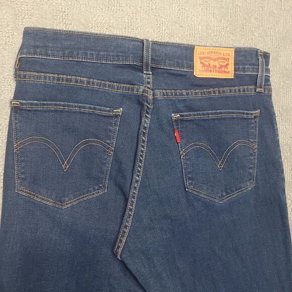 Levis Curvy Skinny Womens 29 (29X29) Jeans Mid Rise Stretch Blue Denim - Picture 3 of 11